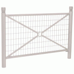 BARRIÈRE PROVINCE GRILLAGÉE 1.57 M CITY - ZINC GRIS 7044 - PROCITY