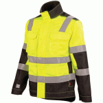 BLOUSON MIXTE LUX 3FLACP - JAUNE HIVI / NOIR - 5 - LAFONT