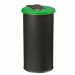 CORBEILLE 80 LITRES TUBO ROSSIGNOL RONDE EXTÉRIEUR VERTE