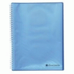 PROTÈGE-DOCUMENTS EXACOMPTA LINICOLOR POLYPROPYLÈNE A4 BLEU - 60 POCHETTES - LOT DE 2