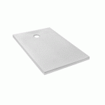 RECEVEUR DE DOUCHE EXTRA-PLAT 160X80CM - TEXTURÉ PIERRE BLANC MAT - IPSO JACOB DELAFON