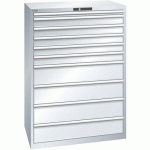 ARMOIRE 10 TIROIRS 1023X725X1450MM-CAPACITÉ 75KG-GRIS - LISTA