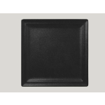 ASSIETTE PLATE CARRÉ NOIR PORCELAINE 30X30 CM NEO FUSION RAK