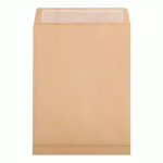 BOITE DE 250 POCHETTES KRAFT BRUN 26-275X365MM AVEC SOUFFLET DE 30 MM - AUTO-ADHÉSIVES - 120G/M2 - BRUN