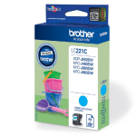 CARTOUCHE BROTHER LC221C CYAN POUR IMPRIMANTES JET D