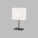 FH LIGHTING LAMPE DE TABLE KATE ABAT-JOUR TISSU, BLANCHE