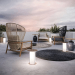MODO LUCE DIOGENE LUMINAIRE LED, BATTERIE ROUILLE