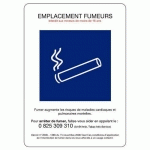 PANNEAUX EMPLACEMENT FUMEURS A4 RIGIDE 210X3 02 MM