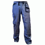 PANTALON DE TRAVAIL - HOMME - DENIM - TAILLE 42 L