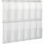 PORTE-BROCHURES MURAL 'THE PLACATIV', TRANSPARENT