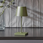 SIGOR LAMPE DE TABLE LED RECHARGEABLE NUINDIE MINI, USB-C, VERT SAPIN, INTENSITÉ