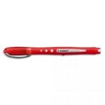 STABILO ROLLER WORKER COLORFUL ROUGE, GRIP INTÉGRAL, ENCRE LIQUIDE, POINTE MOYENNE 0,5MM