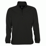 SWEAT PERSONNALISABLE 1/2 ZIP STANDARD NOIR POLAIRE EXPERT
