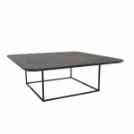 TABLE BASSE CARRÉE MILAN L.87,5 CM - NOIR