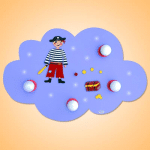WALDI-LEUCHTEN GMBH PLAFONNIER LED NUAGE PIRATE À 4 LAMPES