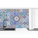 CRÉDENCE ADHÉSIVE - BACKSPLASH - ELABORATE PORTUGUESE TILES DIMENSION HXL: 50CM X 50CM MATÉRIEL: PREMIUM