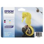 EPSON CARTOUCHE D'ENCRE HIPPOCAMPE T0487 (C13T04874010) - MULTIPACK - COULEUR: NOIR, CYAN, CYAN CLAIR, MAGENTA, MAGENTA CLAIR, JAUNE (LOT DE 6 CARTOUCHES)