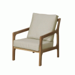 FAUTEUIL ST MALO 2 PLACES ASS/DOSS/PIÈTEMENT IROKO + COUSSIN