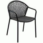 FAUTEUILS CAPRI - ANTHRACITE/NOIR