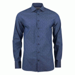 J.HARVEST & FROST PB143 TWILL CHEMISE SLIM FIT HOMMES INDIGO PAISLEY FINE TWILL - TAILLE S