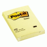 LOT DE 12 - NOTES REPOSITIONNABLES JAUNE CLASSIQUE POST-IT 76 X 51 MM - BLOC DE 100 FEUILLES