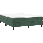 VIDAXL - SOMMIER � LATTES DE LIT VERT FONC� 140X190 CM VELOURS