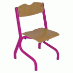CHAISE TIM AST - T4 - PIÈTEMENT ACIER - HÊTRE NATUREL/VIOLET - RODET