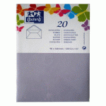 LOT DE 10 - LOT DE 20 ENVELOPPES OXFORD 90X140 GOMMEE PATTE POINTUE DE VISITE PARME