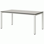 TABLE MALIBU 160X80 T5 SOUDÉ ST BLC SEL W911/NOIR BLC 9016