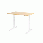 BUREAU ÉLECTRIQUE XMKA12 -120 X 80 CM ERABLE - HAMMERBACHER