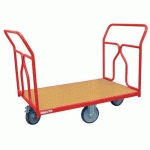 CHARIOT MODULABLE ROUGE - TUBE -2 DOSSIERS - FORCE 500 KG - FIMM