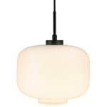 DYBERG LARSEN LIGHTING - DYBERGLARSEN ARP ARP DOME SUSPENSION PLAFONNIER OPALE, NOIR 25CM