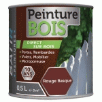 PEINTURE BOIS SATIN BATIR - 05L ROUGE BASQUE
