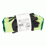 PORTWEST AB625 GANT COUPURE D13 PU ESSENTIAL (12 PAIRES) JAUNE/NOIR - TAILLE M