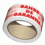 RUBAN ADHESIF EN POLYPRO IMPRIME BANDE DE GARANTIE - 50 MICRONS - 100 M X 48 MM - LOT DE 6