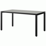 TABLE MALIBU 160X80 T6 SOUDÉ ST ISOS GRIS 1400/NO NOIR 9005 - MANUTAN EXPERT