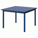 TABLE MALIBU 80X80CM T2 4P STRA BLEU U525/NOIR BLEU 5005