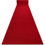 TAPIS DE COULOIR KARMEL PLAINE CARMIN / ROUGE 80 CM RED 80X140 CM