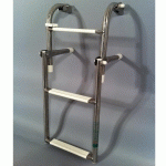 ECHELLE DE BATEAU BLANCHE EN INOX