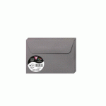 LOT DE 2 - PAQUET DE 20 ENVELOPPES POLLEN 114X162MM 120G/M2 - GRIS ACIER