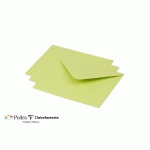 PAQUET DE 20 ENVELOPPES POLLEN 125X138MM 120G/M² - VERT BOURGEON - LOT DE 4