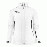 PRINTER SKELETON VESTE SOFTSHELL FEMMES BLANC - TAILLE XL