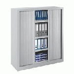 ARMOIRES À RIDEAUX MONOBLOC H 136 X L 120 CM CORPS ALUMINIUM RIDEAUX ALUMINIUM