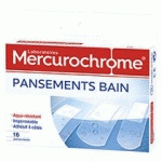 BOÎTE DE 16 PANSEMENTS BAIN MERCUROCHROME