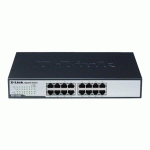 D-LINK DGS-1016D/E COMMUTATEUR RÉSEAU NON-GÉRÉ NOIR, MÉTALLIQUE