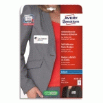 ETIQUETTE POUR BADGE, 80 X 50 MM, BLANC