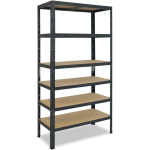 SHELFPLAZA - HOME 155X50X30CM ÉTAGÈRE CHARGE LOURDE ANTHRACITE / ETAGERE METALLIQUE 6 NIVEAUX / 145KG CAPACITÉ CHARGE / ETAGERE EN METAL, ÉTAGÈRES DE