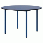 TABLE MALIBU Ø 120 T6 4P STRA BLEU U525/NOIR BLEU 5005 - MANUTAN EXPERT