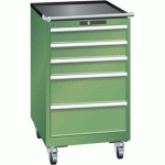 ARMOIRE VERT 564X725X990 AVEC 5 TIR. 75KG _ 14.397.030 - LISTA