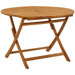 TABLE PLIABLE DE JARDIN 110 CM BOIS D'ACACIA MASSIF